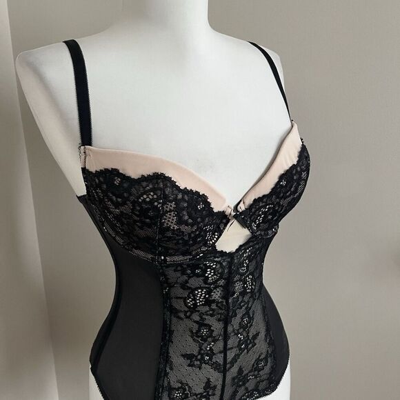Victorias Secret Y2K Lace Corset Top 34C small Whimsigoth Fairy Coquette - Picture 7 of 10
